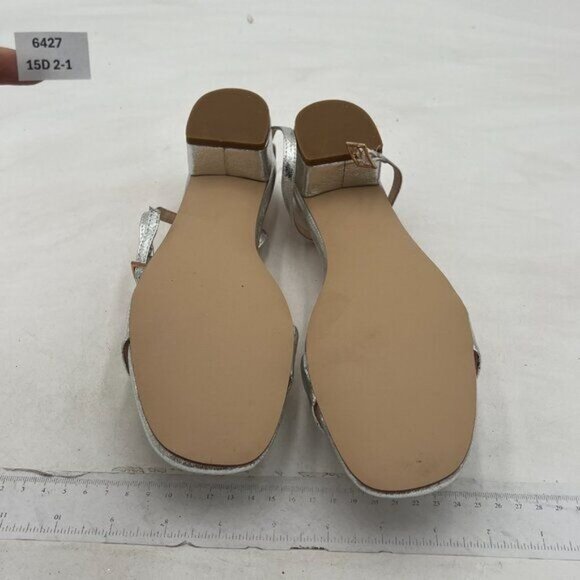 XYD Women's Open Toe Strappy Low Block Heel Sandal Flats Ankle Strap with Buckle - Picture 7 of 8